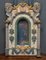 Pala d'altare della fine del XVII secolo, nicchia intagliata in policromia, decorata con angeli, Immagine 1