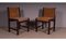 Chairs in Beech Wood and Velvet, Set of 2 1