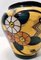 Futurist Yellow Glazed Earthenware Vase with Floral Motifs, Italy, 1920s 8
