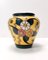 Futurist Yellow Glazed Earthenware Vase with Floral Motifs, Italy, 1920s 1