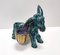 Hand-Painted Earthenware Figural Donkey Table Salt Cellar and Pepper Mill, Italy, 1983, Image 6