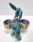 Hand-Painted Earthenware Figural Donkey Table Salt Cellar and Pepper Mill, Italy, 1983, Image 4