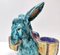 Hand-Painted Earthenware Figural Donkey Table Salt Cellar and Pepper Mill, Italy, 1983, Image 8