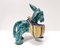 Hand-Painted Earthenware Figural Donkey Table Salt Cellar and Pepper Mill, Italy, 1983, Image 12