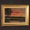 F. Rontini, Italian Landscape, 1940s, Oil Painting, Framed 11