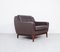 Vintage Brown Leather Lounge Chair on Rosewood Legs from Porfilia Werke, 1960s 3