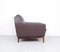 Vintage Brown Leather Lounge Chair on Rosewood Legs from Porfilia Werke, 1960s 4