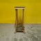 Swedish Gold Stucco & Marble Plant Stand or Sculpture Pedestal, 1900s 1