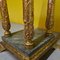 Swedish Gold Stucco & Marble Plant Stand or Sculpture Pedestal, 1900s 8