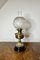 Antique Victorian Brass Oil Lamp, 1880s 1