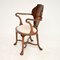 Antique Edwardian Inlaid Armchair, 1890s 4