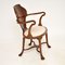 Antique Edwardian Inlaid Armchair, 1890s 3