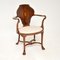 Antique Edwardian Inlaid Armchair, 1890s 1