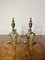 Antique Victorian Brass Fire Dogs, 1860, Set of 2, Image 3