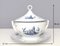 Neoclassical Italian White & Blue Porcelain Serving Dish by Richard Ginori, 1960s 13