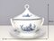 Piatto da portata neoclassico in porcellana bianca e blu di Richard Ginori, Italia, anni '60, Immagine 13