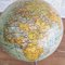 Educational Tabletop World Globe in Glass and Paper, 1950s 9