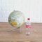 Educational Tabletop World Globe in Glass and Paper, 1950s 13