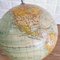 Educational Tabletop World Globe in Glass and Paper, 1950s 7