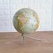 Educational Tabletop World Globe in Glass and Paper, 1950s 1
