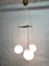 Dreifache Kaskaden-Deckenlampe aus Teak & Glas im skandinavischen Stil, 1960er 8