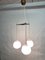 Scandinavian Style Triple Cascade Ceiling Lamp in Teak & Glass, 1960s, Image 8