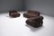 Vintage Soriana Set in Brown Corduroy by Afra and Tobia Scarpa for Cassina, Set of 3 21