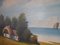 Scandinavian Artist, The Hut by the Sea, 1970s, Oil on Board, Framed, Image 9