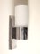 Sconce with Aluminium Fixture and Cylindric Opal Glass Shade, 1960s, Image 2