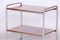 Bauhaus Side Table in Walnut, Chrome-Plated Steel, Czech, 1930s, Image 8