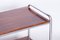 Bauhaus Side Table in Walnut, Chrome-Plated Steel, Czech, 1930s, Image 2