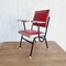 Spanish Red Leatherette Children's Armchair, 1950s 4