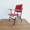 Spanish Red Leatherette Children's Armchair, 1950s, Image 4