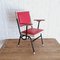 Spanish Red Leatherette Children's Armchair, 1950s, Image 12