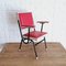 Spanish Red Leatherette Children's Armchair, 1950s, Image 6