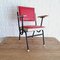 Spanish Red Leatherette Children's Armchair, 1950s 5