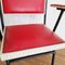 Spanish Red Leatherette Children's Armchair, 1950s, Image 15
