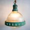 Lámpara de suspensión con pátina azul de Jules Verne, años 60, Imagen 6