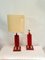 Murano Glass Table Lamps, 1980s, Set of 2 1