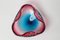 Large Pink and Turquoise Muranoglass Shell attributed to Venini by Carlo Scarpa, 1950s 12