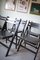 Vintage Painted Black Folding Chairs, Set of 5 21