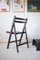 Vintage Painted Black Folding Chairs, Set of 5, Image 2