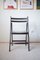 Vintage Painted Black Folding Chairs, Set of 5 8