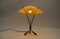 Mid-Century Brass and Fiberglass Table Lamp attributed to Carl Auböck, 1950s, Image 4