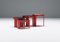 Nesting Tables in Red by Gianfranco Frattini for Cassina, Italy, Set of 4, Image 1