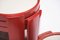 Tavolini ad incastro rossi di Gianfranco Frattini per Cassina, Italia, set di 4, Immagine 2