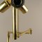 Vintage Brass Floor Lamp with Swivel Arm, Germany, 1970s 21