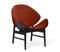 Ritz Orange Chair in Black Lacquered Oak by Warm Nordic 2