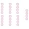 Jarrones Bubble en rosa de Valeria Vasi. Juego de 7, Imagen 1