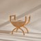 Square Drop Light Curule Chair by Nów, Image 2